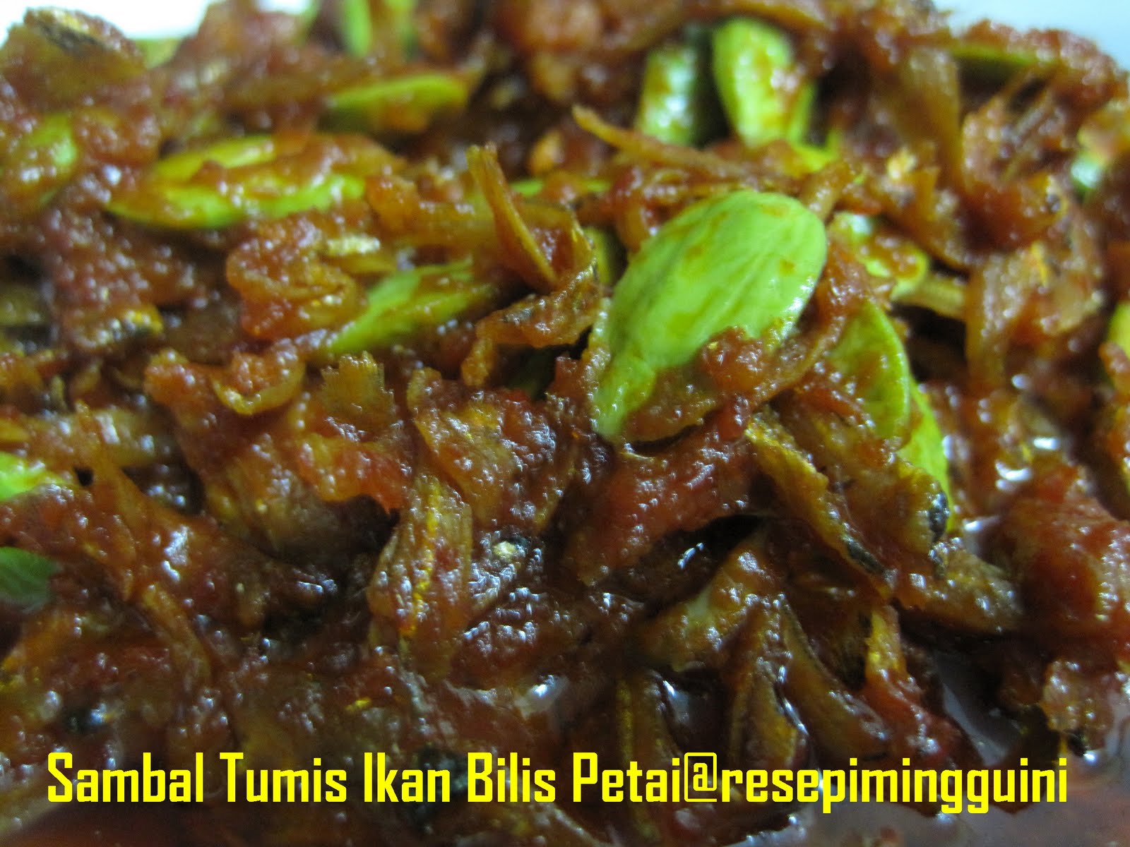 Sambal Tumis Ikan Bilis Petai  Resepi Minggu Ini