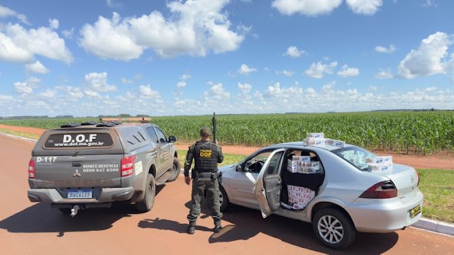 DOF prende motorista com carga de contrabando do Paraguai