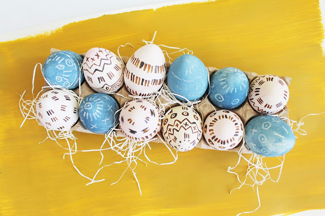 Naturally Dyed Easter Eggs