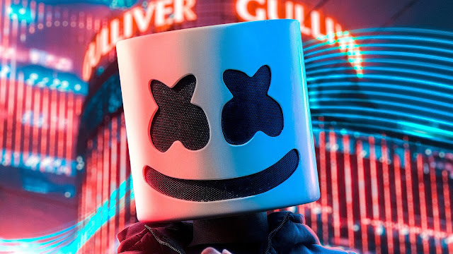 Marshmello Mask 4k Wallpaper