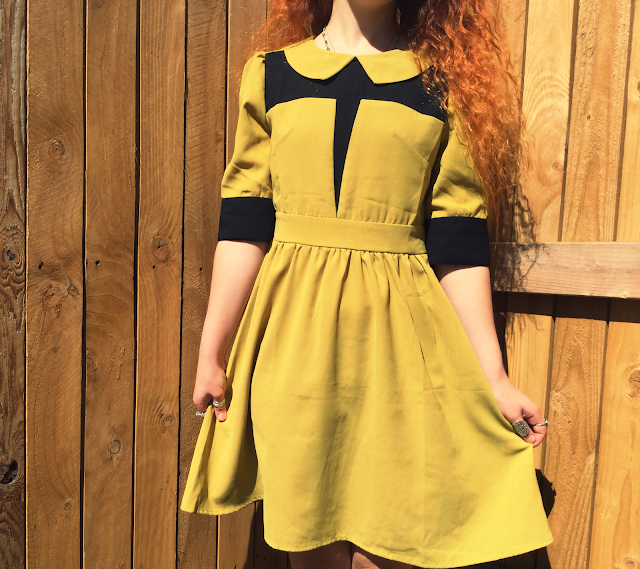 dress modcloth retro rockabilly ginger curly hair ootd texas cowgirl