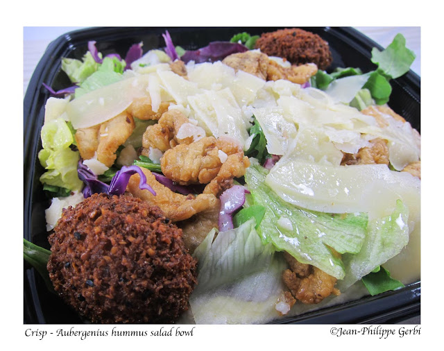 Image of Aubergenius salad bowl at Crisp on Wheels Food Truck in Hoboken, NJ New Jersey