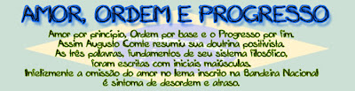 AMOR, ORDEM E PROGRESSO