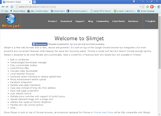 Opening Slimjet 10 for the first time