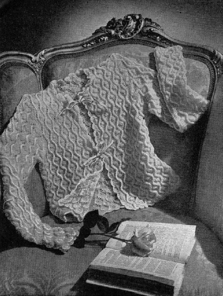 1940's Knitting - Cosy Bed Jacket free knitting pattern