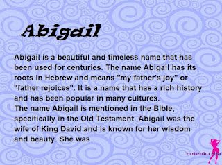 meaning of the name "Abigail"