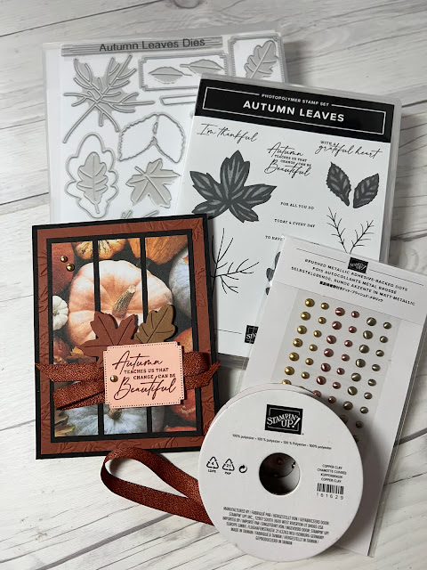 All About Autumn Suite used to create Fall greeting cards
