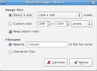 interface do Image Resizer