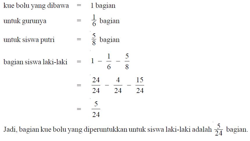 Contoh Penerapan Bilangan Pecahan dalam Kehidupan Sehari-hari