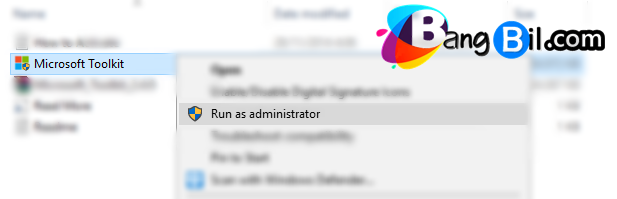 Run As administrator microsoft toolkit