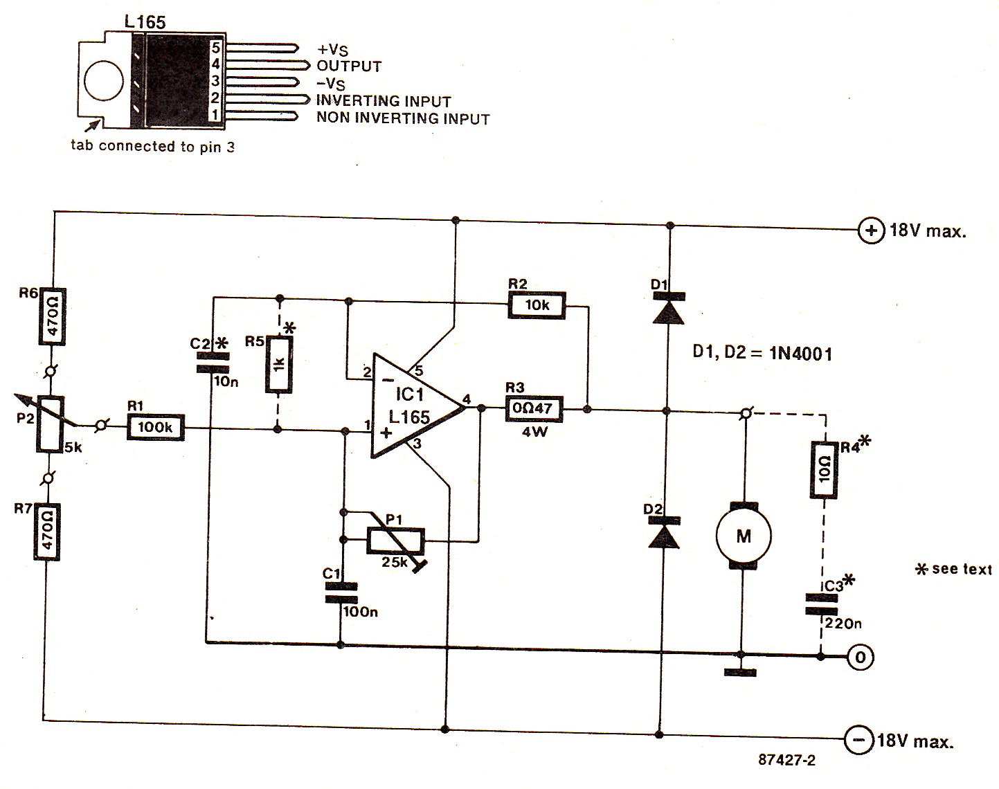 Simplest DC Motor Speed Controller Circuit Diagram