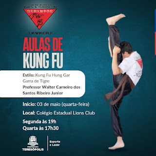 Jovens participantes dos Centros de Referência de Assistência Social de Teresópolis terão aulas gratuitas de Kung Fu