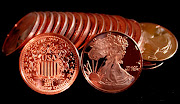 The US government doesn't make any 100% (or close) copper coins anymore for .