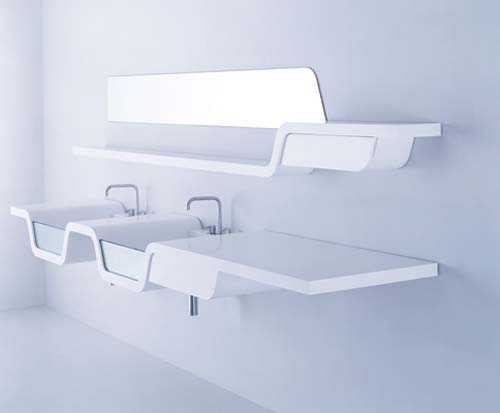 Futuristic Bathroom Design Idea