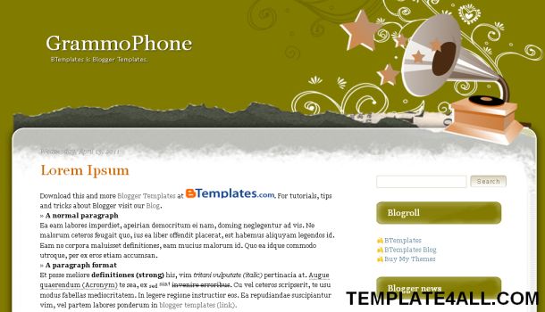 google blogger backgrounds. Vintage Blogger Template