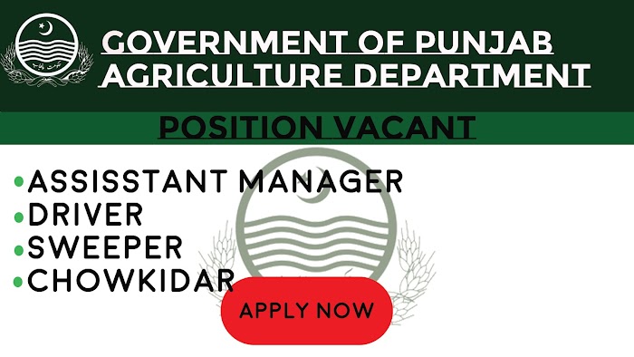 Jobs in Government of Punjab Agriculture Department 2021