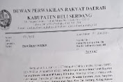 DPRD Akhirnya Layangkan Surat Prihal Tanah Suguhan Seluas 300 Hektar