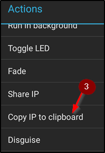 Copy IP Address