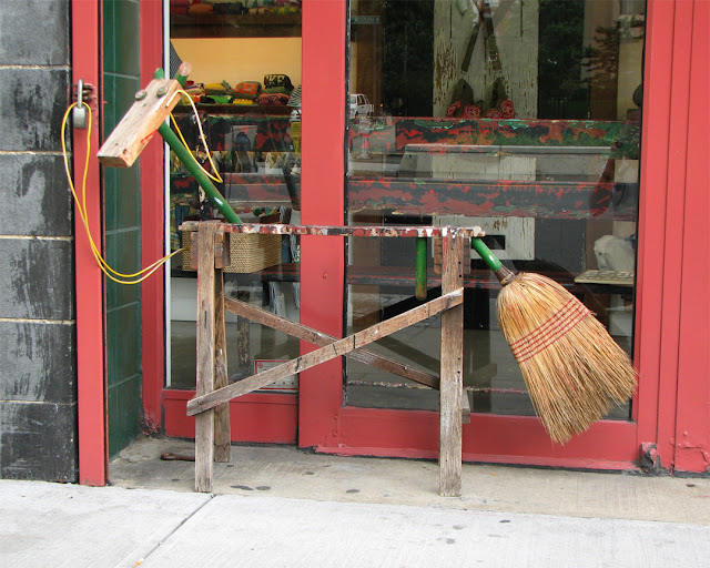 Sawhorse horse, SoHo, New York