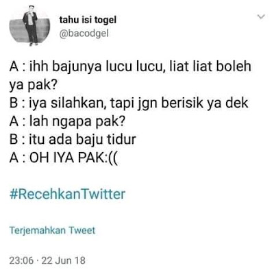 Contoh atau Kumpulan Jokes Receh