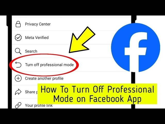 How To Turn Off Professional Mode on Facebook App