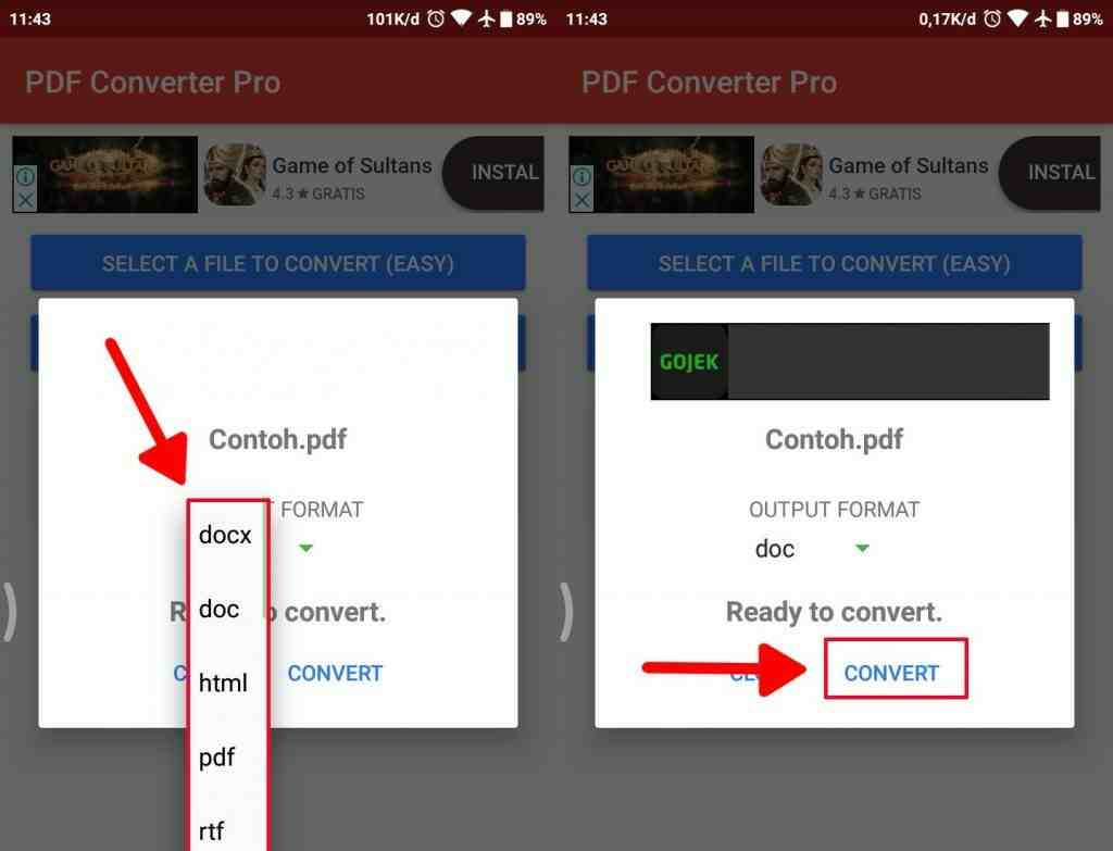 Cara mengubah dokumen PDF ke Microsoft word pada android Cara Jitu Mengubah File PDF ke Word di Android Tanpa Root