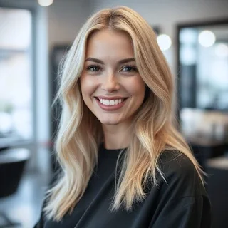 beautiful blonde hair woman