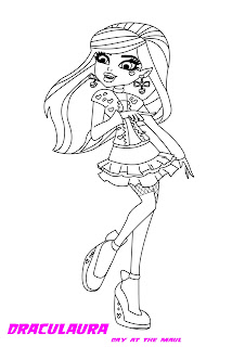 Monster High Draculaura Coloring pages