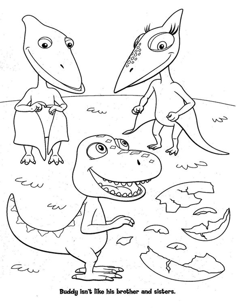 Mewarnai Gambar Dinosaurus