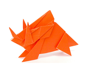 Origami Dinosaur 簡単 恐竜 伝説 折り紙 12