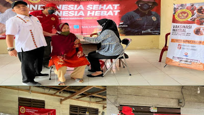 Percepatan Vaksinasi, Binda Lampung Bersama Dinas Kesehatan Laksanakan Vaksinasi Door To Door