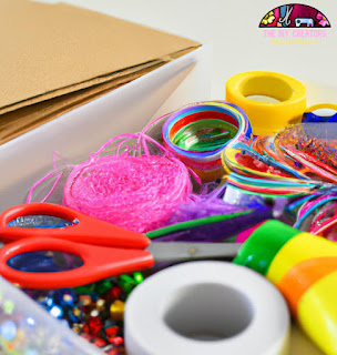 Image of materials needed for craft box