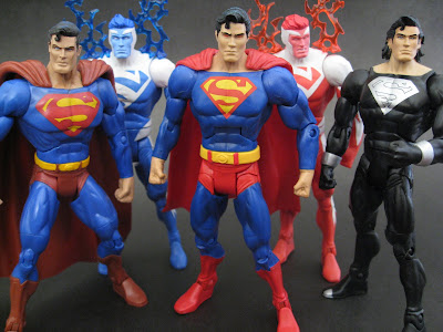 Some different versions of Superman brought to us by Mattel recently.