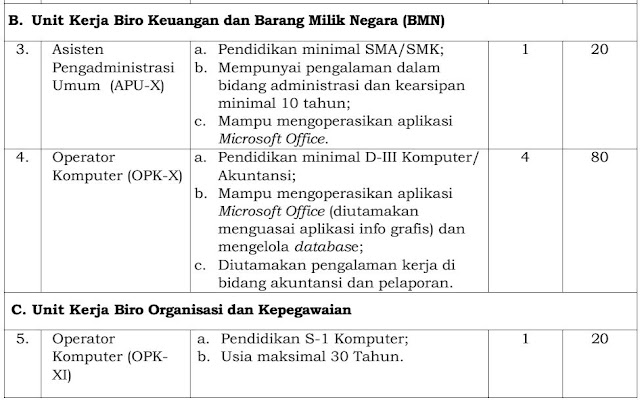 Penerimaan Pegawai Pemerintah Non Pegawai Negeri pada Kementerian Agraria dan Tata Ruang/Badan Pertanahan Nasional TA 2019