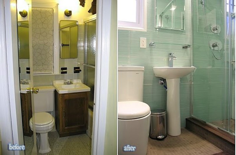 Famous Inspiration 51+ Small Bathroom Pictures Before And After