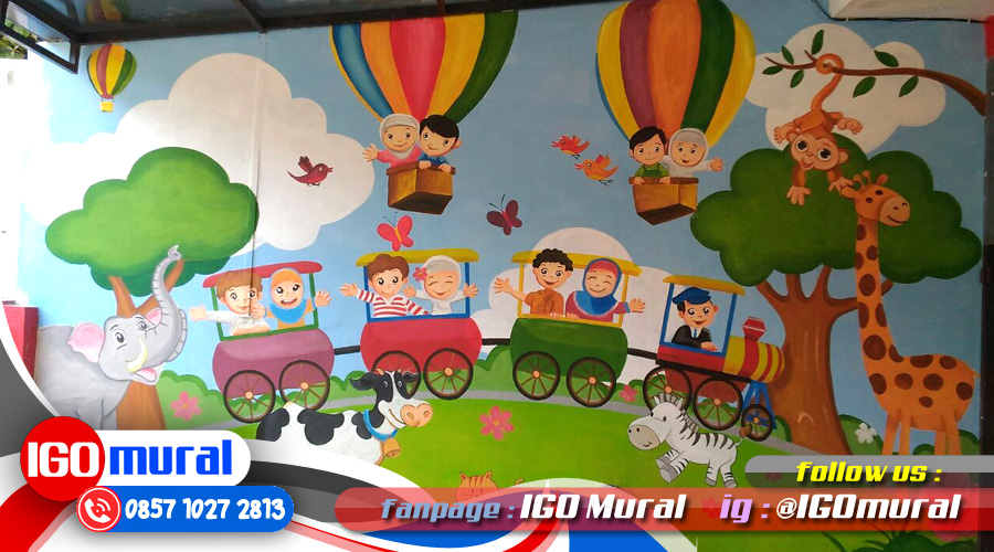  Lukisan Dinding Sekolah  Lukisan  Mural Dinding  Sekolah 