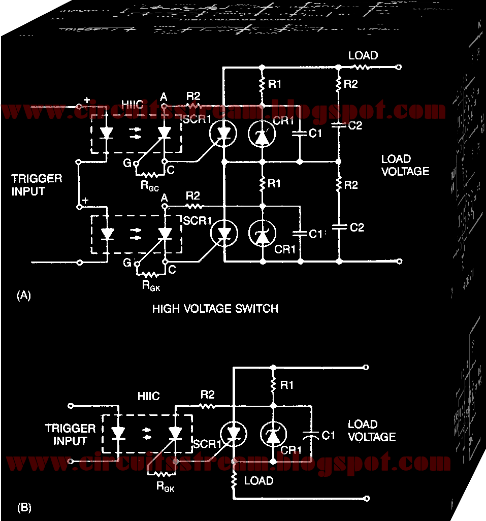 Snubber Triggering scr series Circuit Diagram