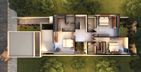 Casa Modelo en Privada Residencial Arborettos-Modelo Álamo planta arquitectonica
