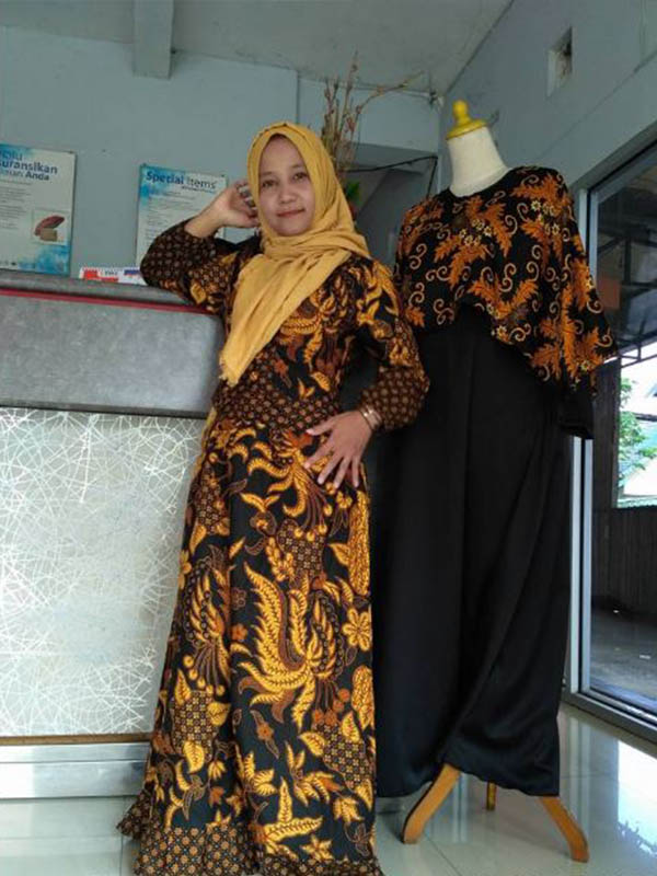 10 model  baju batik  gamis  terbaru 2021 tabinaco batik  madura