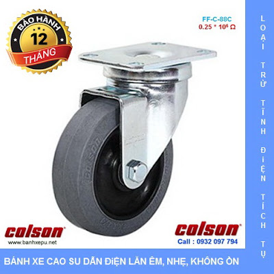 Bánh xe kháng tĩnh điện Colson Mỹ càng xoay phi 90 | 2-3646-445C www.banhxedayhang.net