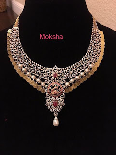 Heavy Kasu Diamond Necklaces 