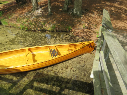 wood strip canoe