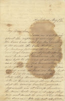 First page of a letter from Cecilia to her son