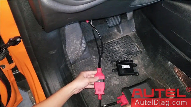 How to use Autel Chrysler 12+8 Adapter 04