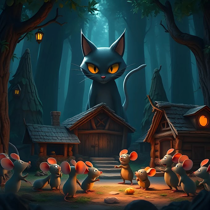 The Brave Mouse and the Forest Cat