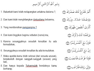 Jawaban Esai Uji Kompetensi Bab 8 PAI Kelas 9 Halaman 104 (Al-Qur’an Surah Al-Insyirah)