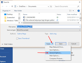 Cara Memberi Password pada File 