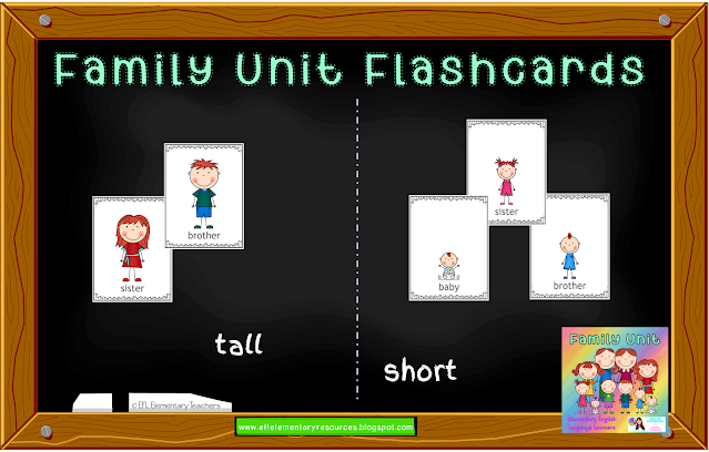 tall and short to describe family members