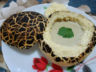 Resipi Bread Bowl Mushroom Soup