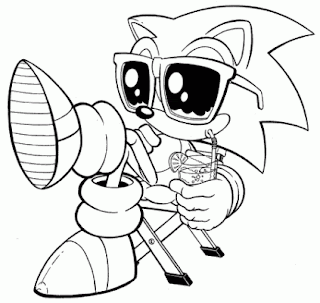 sonic coloring pages,cartoon coloring pages